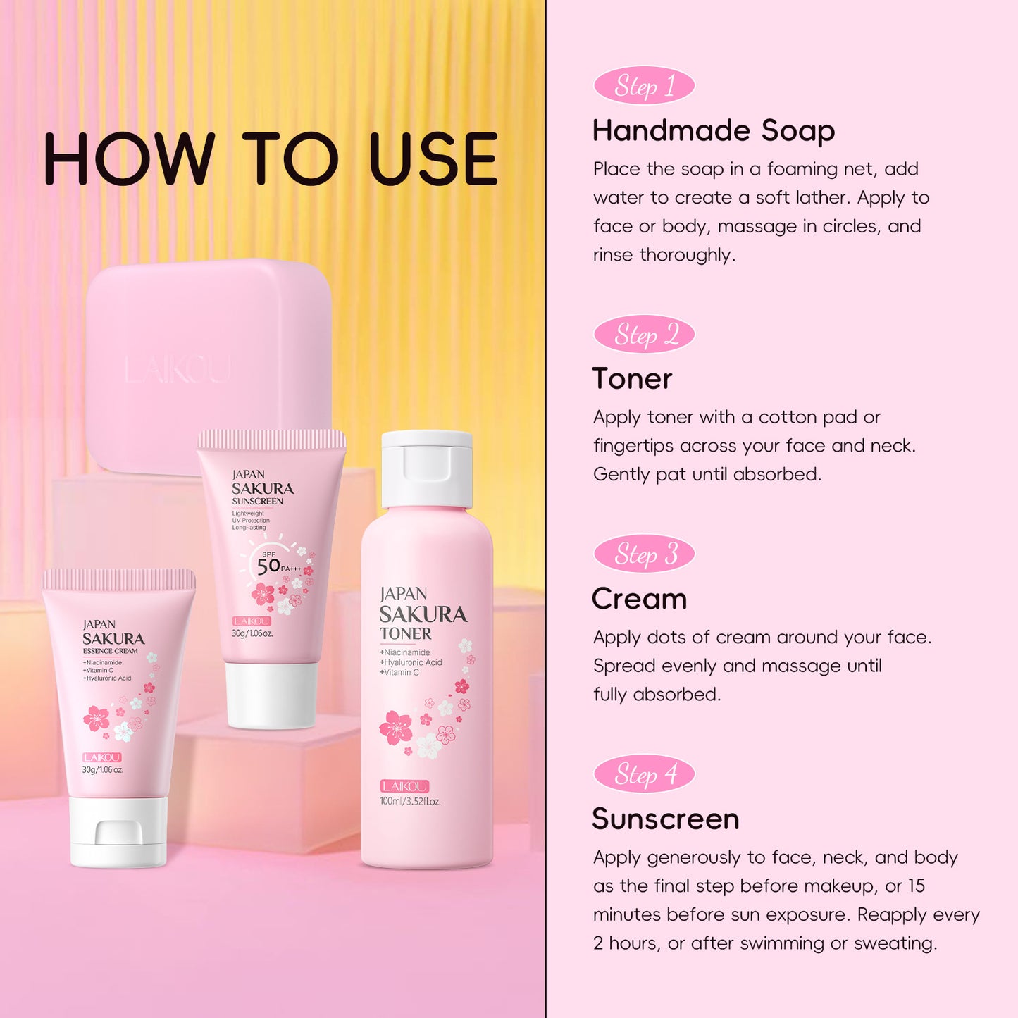 Cherry Blossom Skincare Set