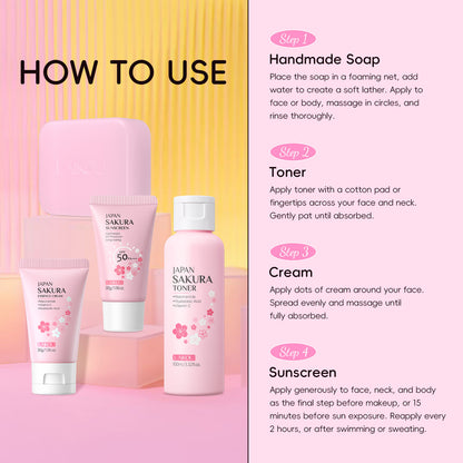 Cherry Blossom Skincare Set