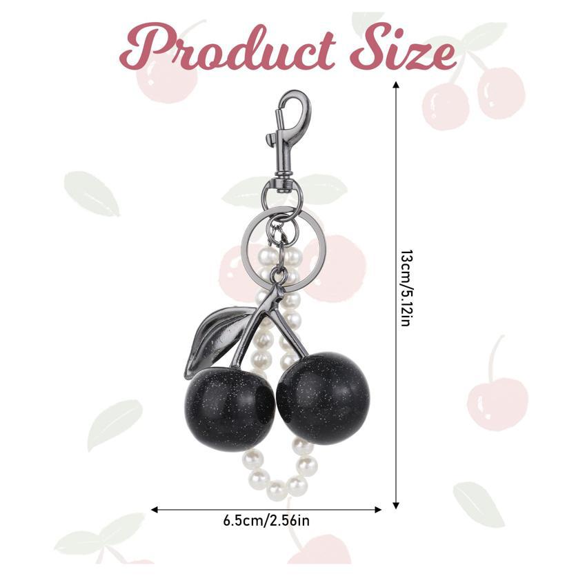Cherry keychain pendant