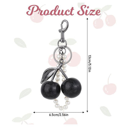 Cherry keychain pendant