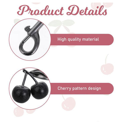 Cherry keychain pendant
