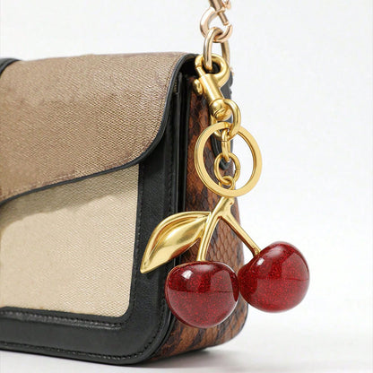 Cherry pendant keychain