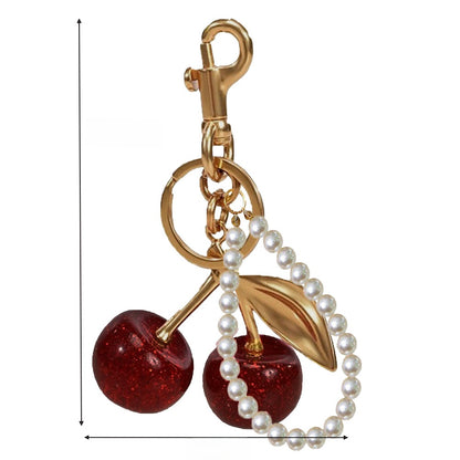 Cherry pendant keychain