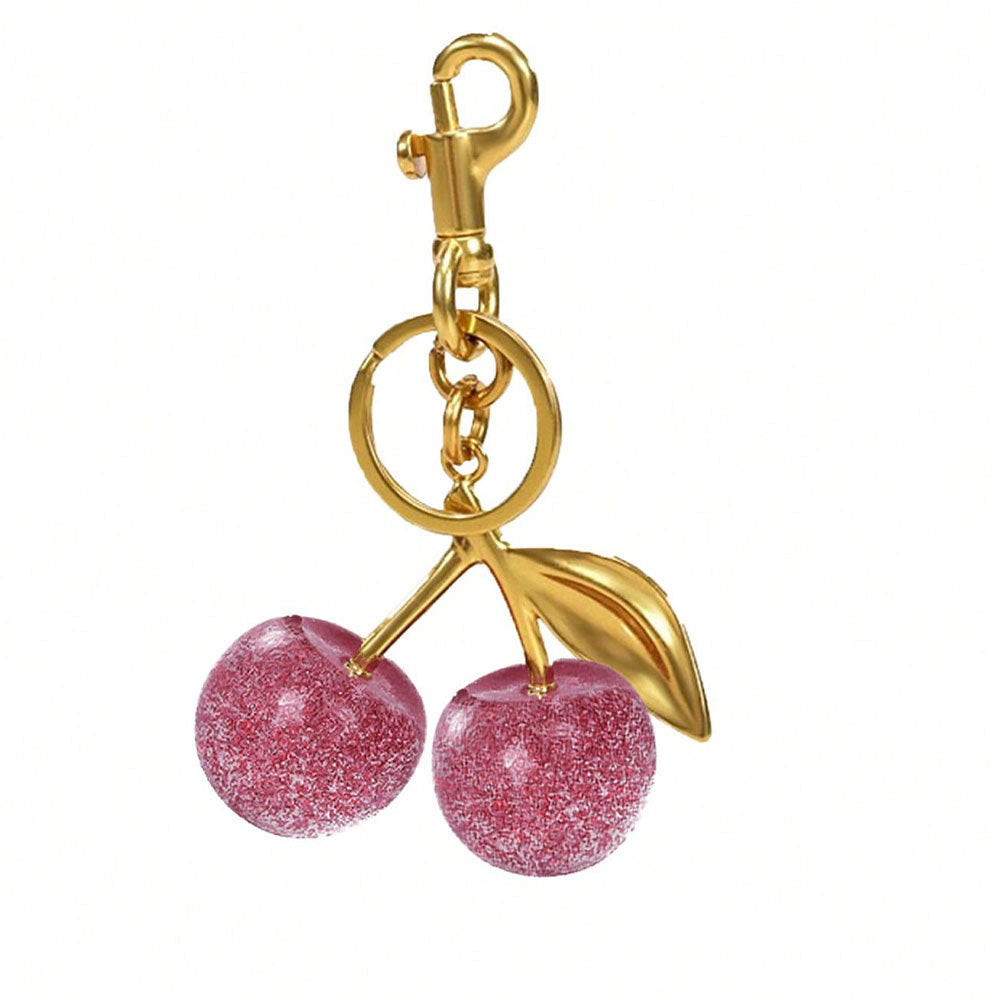 Cherry pendant keychain