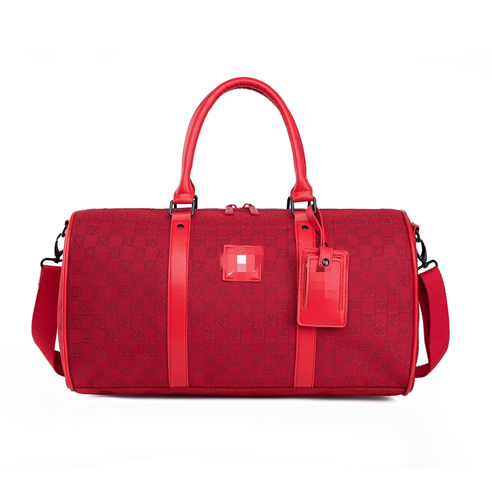Chessboard diagonal crossbody bag