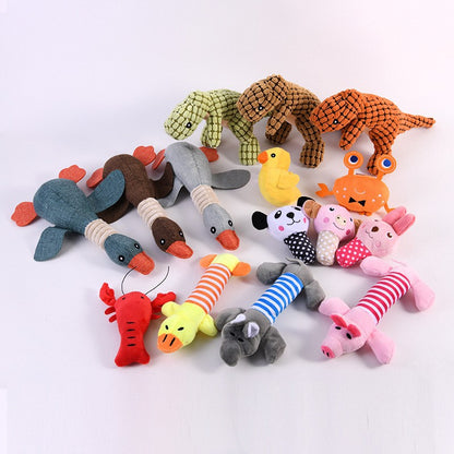 Chew Resistant Squeaky Plush Pet Toy