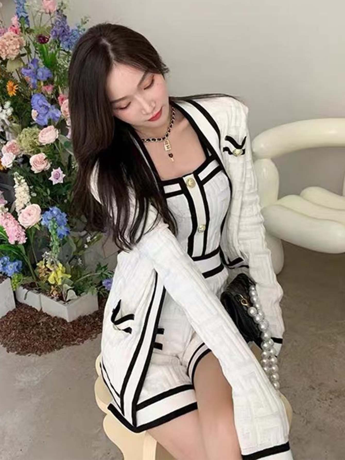 Chic cardigan set