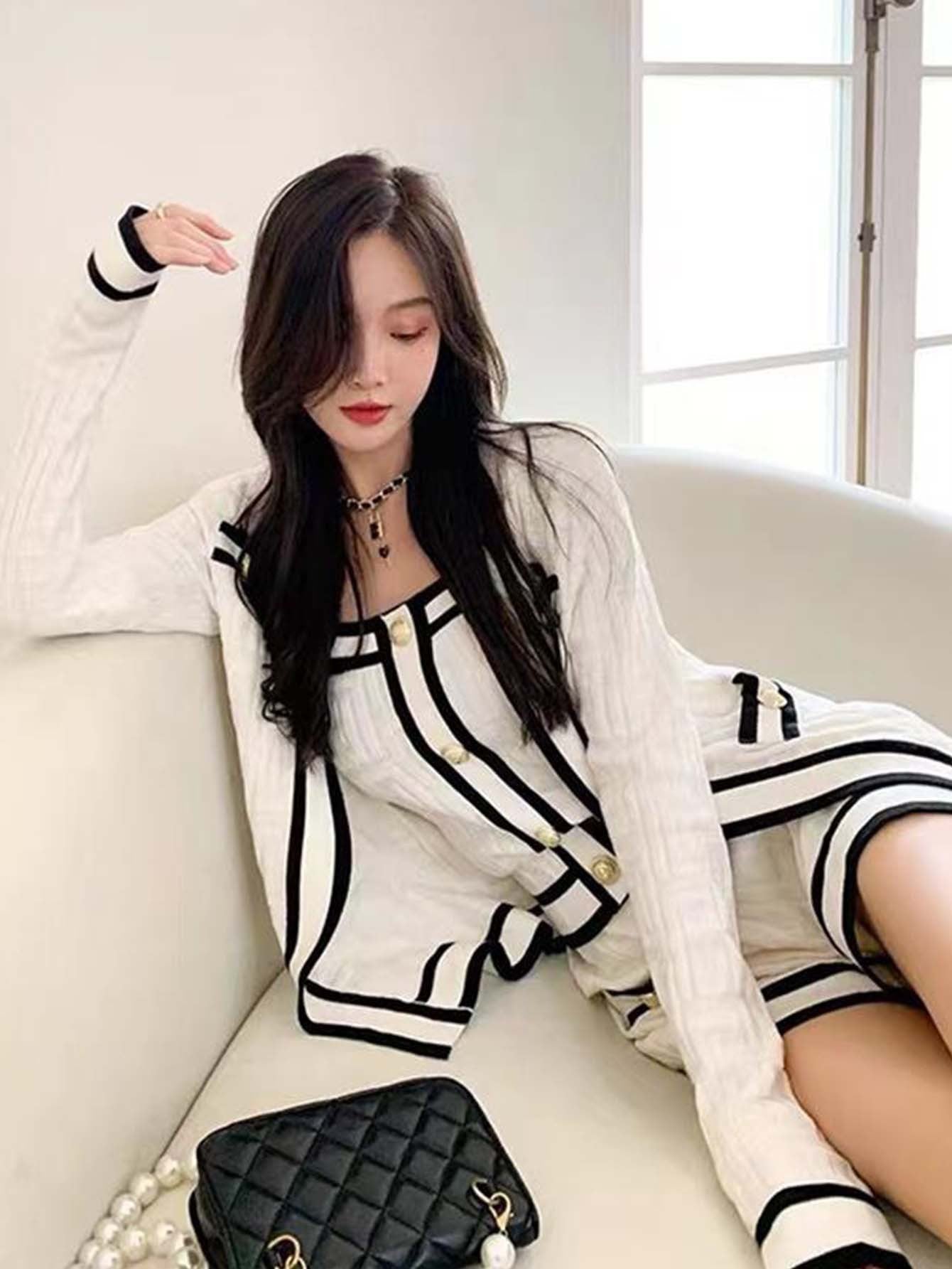 Chic cardigan set