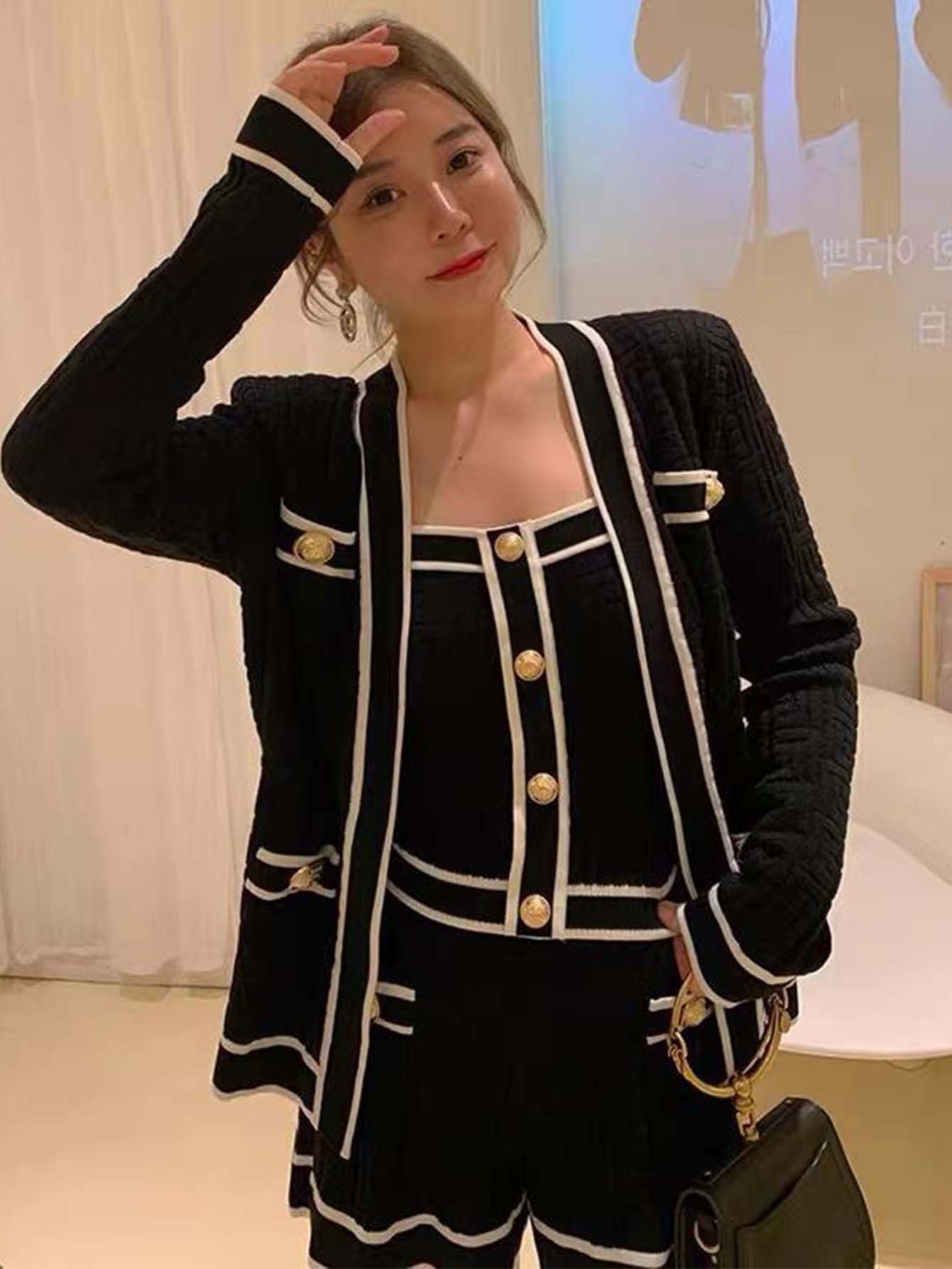 Chic cardigan set