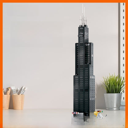 Chicago Willis Tower Building Blocks Educational Toy