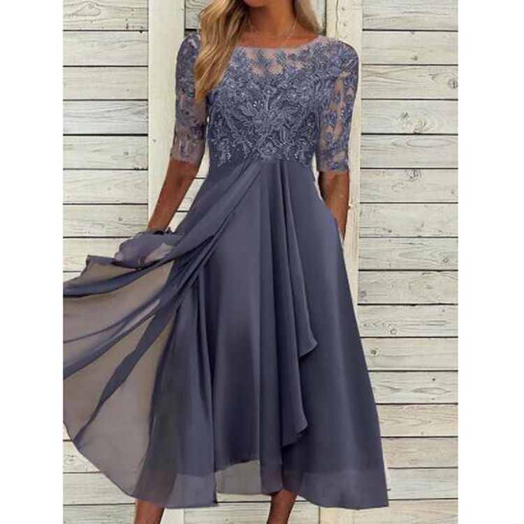 Chiffon Lace Evening Dress