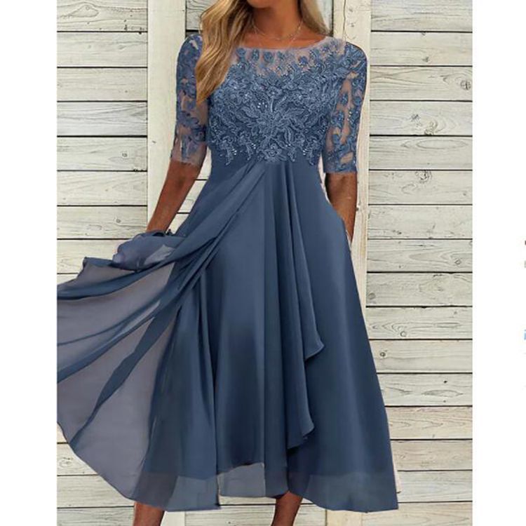Chiffon Lace Evening Dress