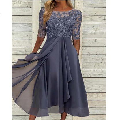 Chiffon Lace Evening Dress