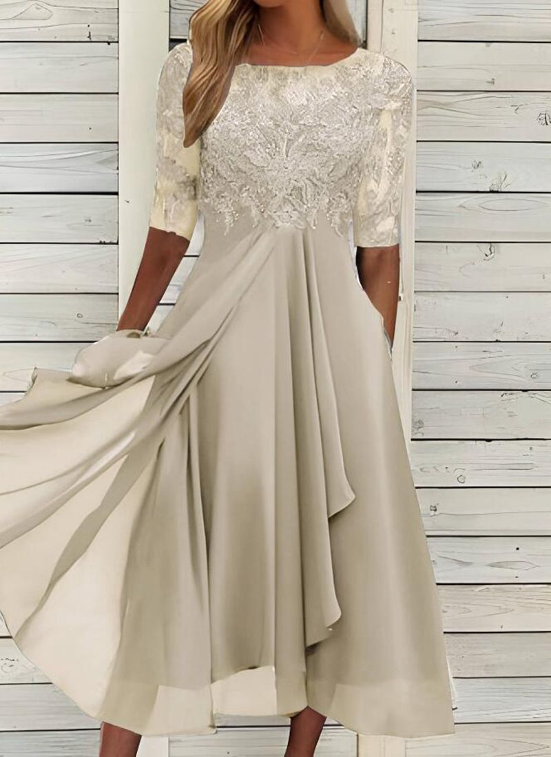 Chiffon Lace Evening Dress