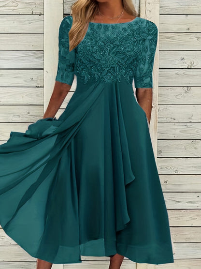Chiffon Lace Evening Dress
