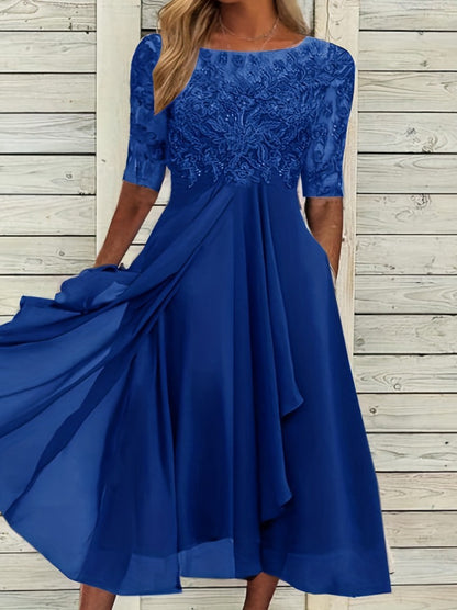 Chiffon Lace Evening Dress
