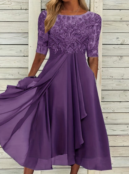Chiffon Lace Evening Dress