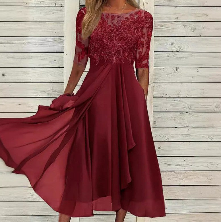 Chiffon Lace Evening Dress