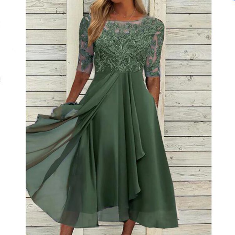 Chiffon Lace Evening Dress