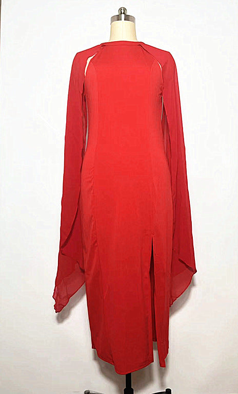 Chiffon patchwork dress
