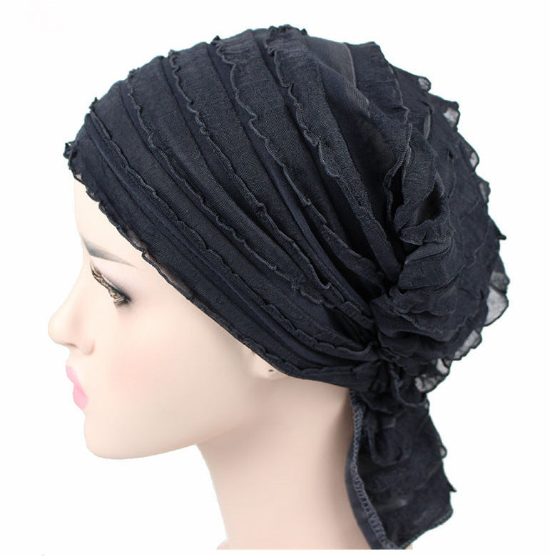 Chiffon Pleated Hat