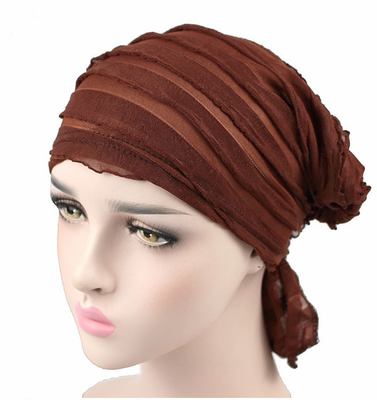 Chiffon Pleated Hat