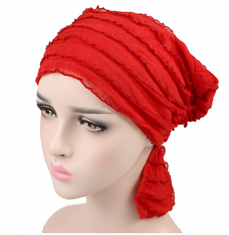 Chiffon Pleated Hat