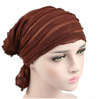 Chiffon Pleated Hat