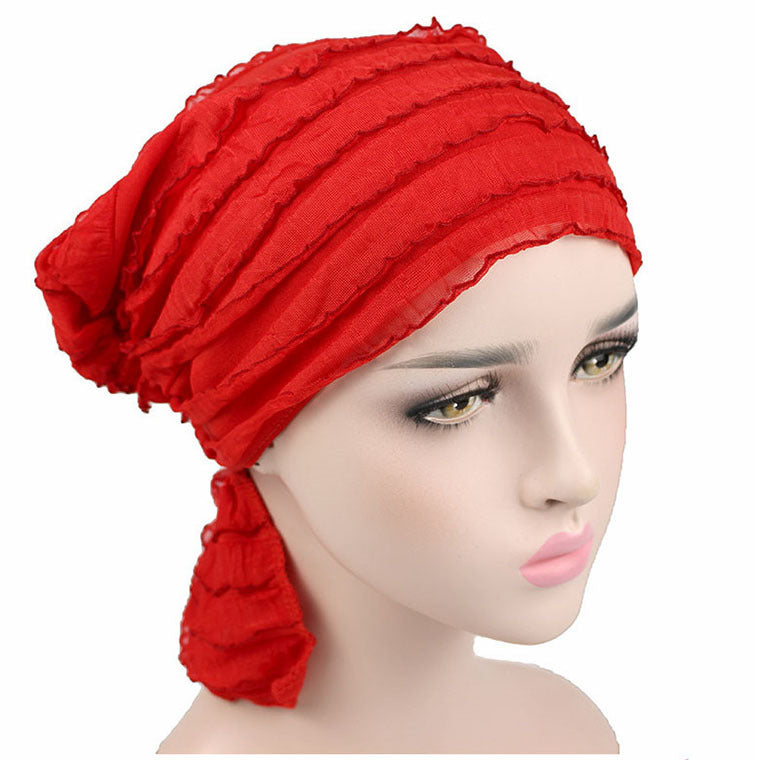 Chiffon Pleated Hat