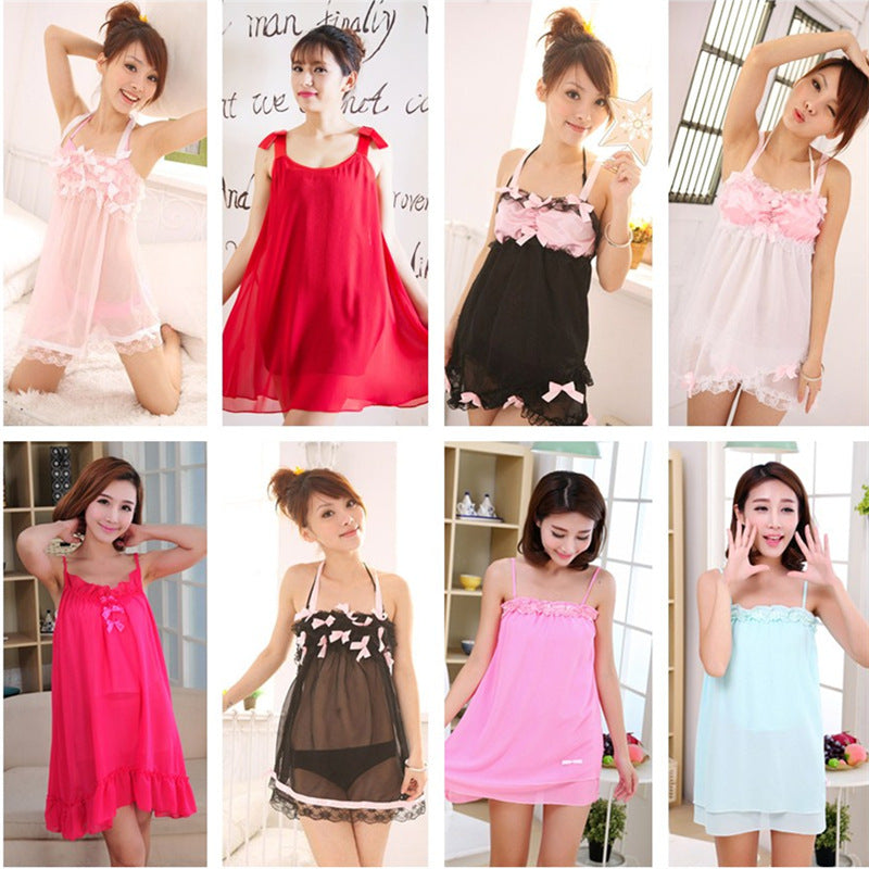 Chiffon Sleeveless Nightdress
