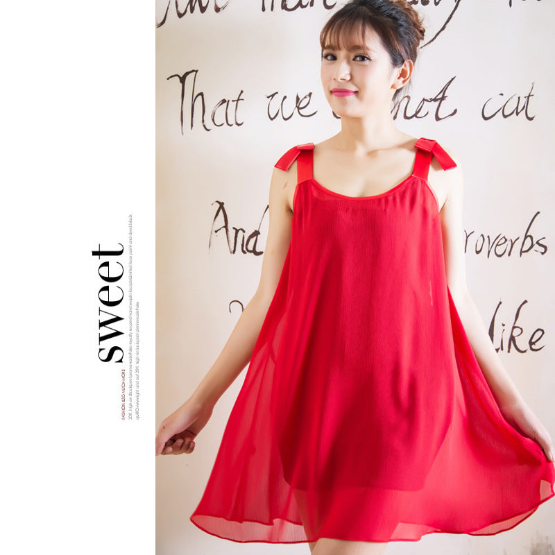 Chiffon Sleeveless Nightdress