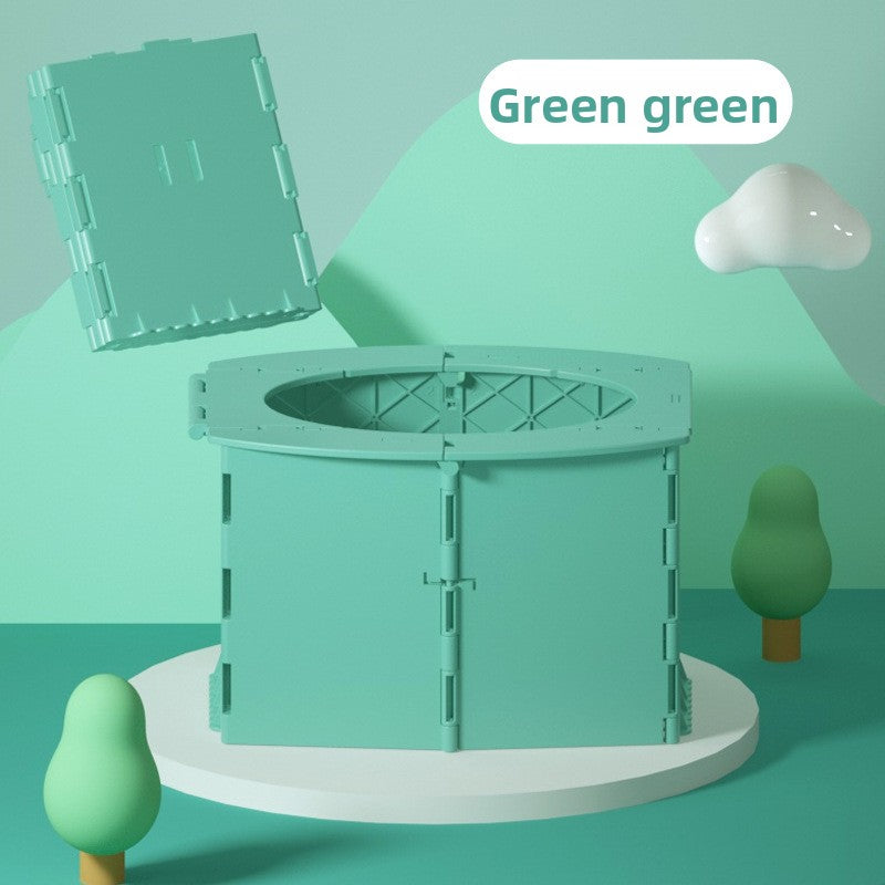 Child folding toilet