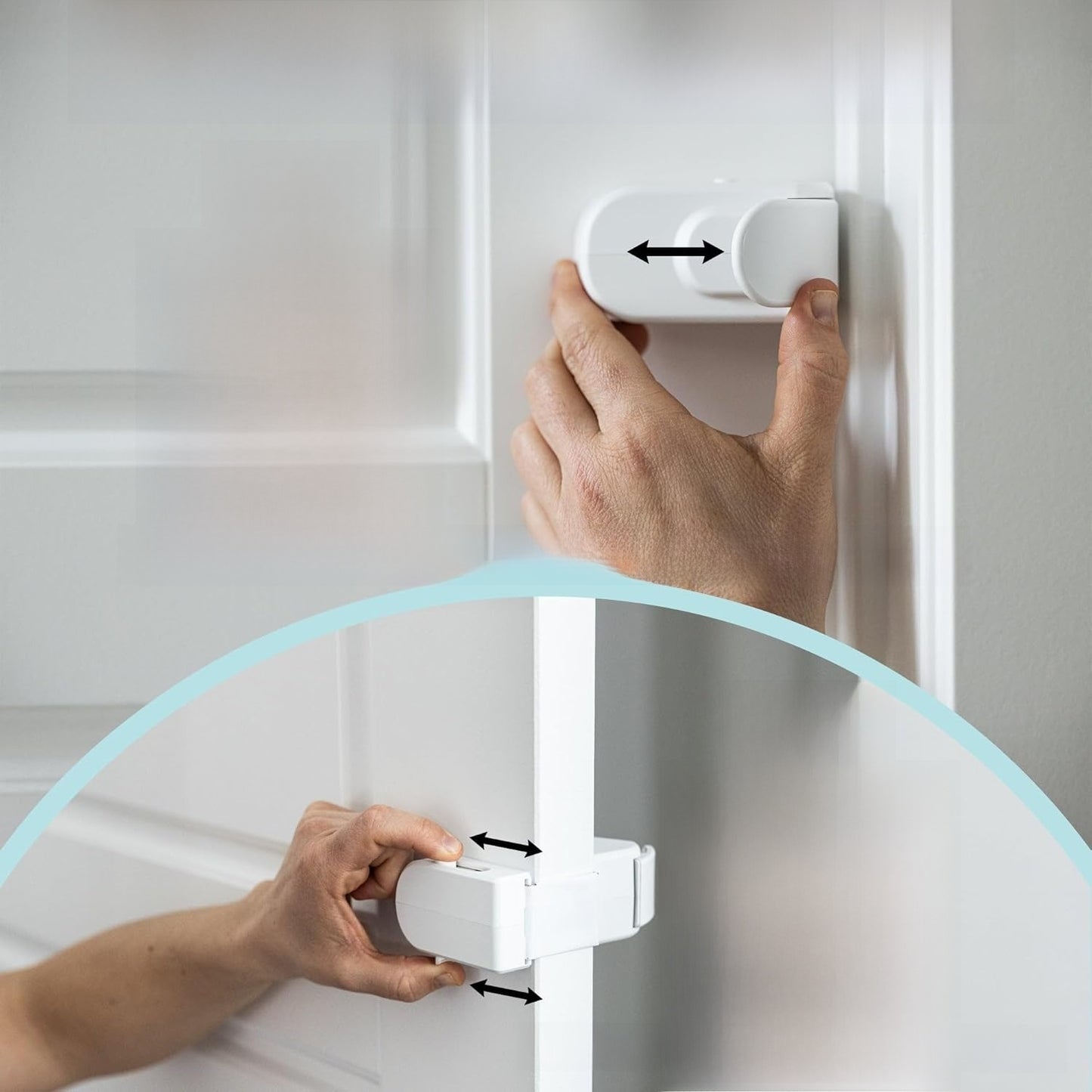 Childproof Safety Lock for Interior Doors