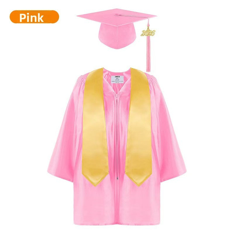 Children Academic Graduation Gown Set