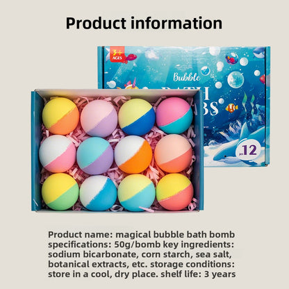 Children Bath Salt Balls with Toys Gift Set