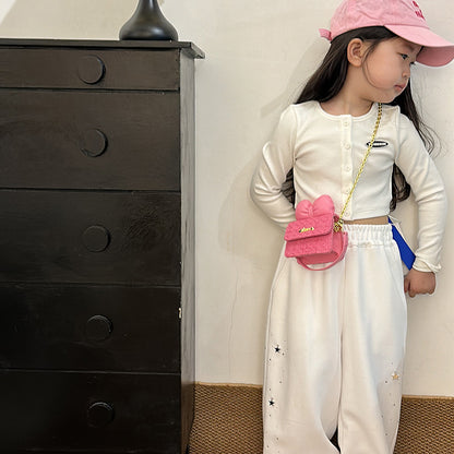 Children Bow Design Shoulder Bag