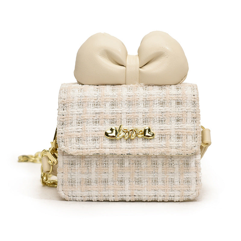 Children Bow Design Shoulder Bag