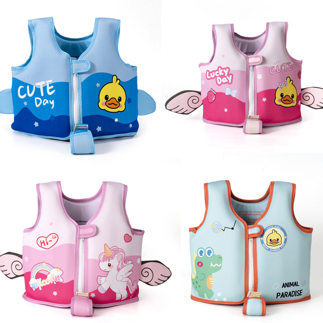 Children Cartoon Buoyancy Swimming Vest