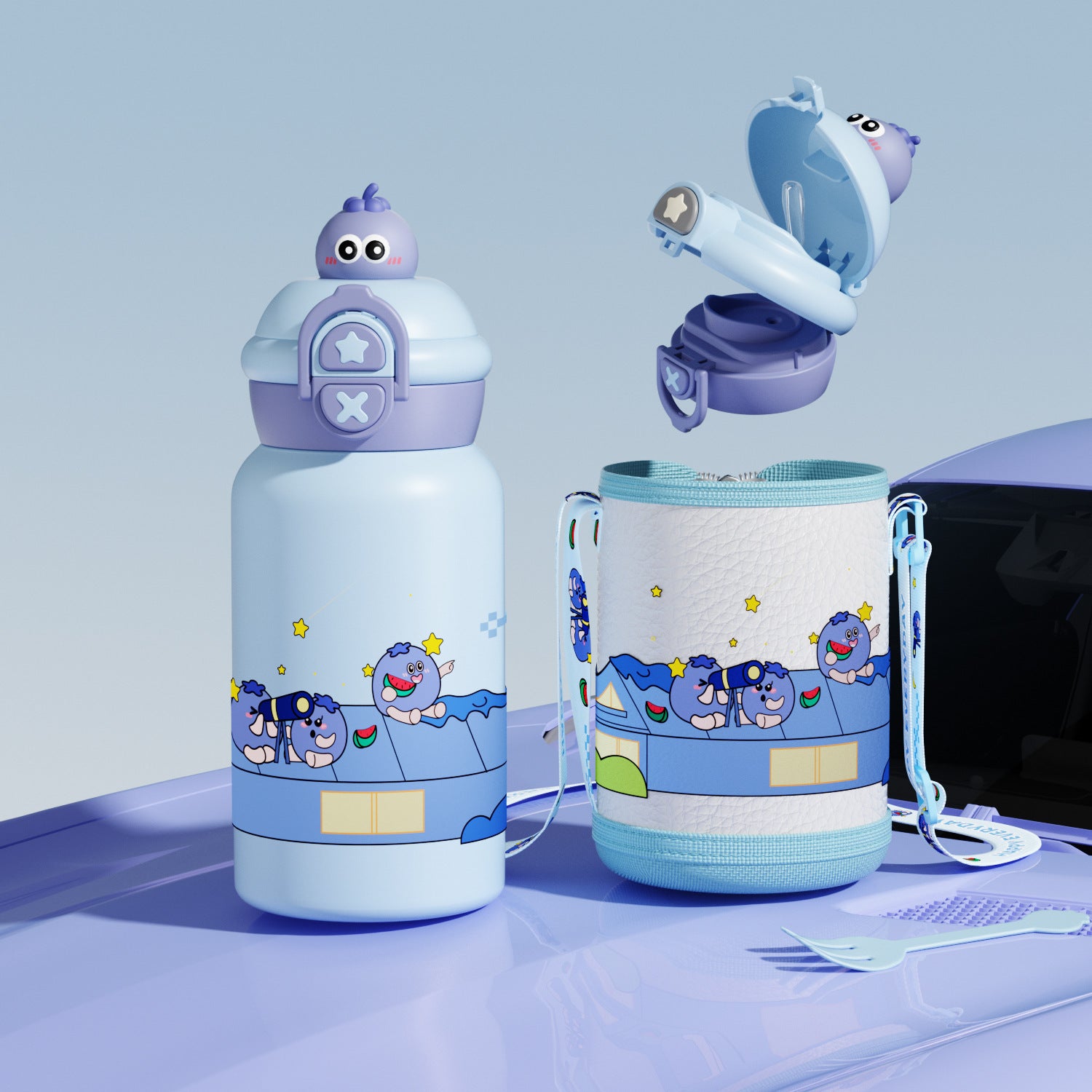 Children Cartoon Vacuum Insulated Cup