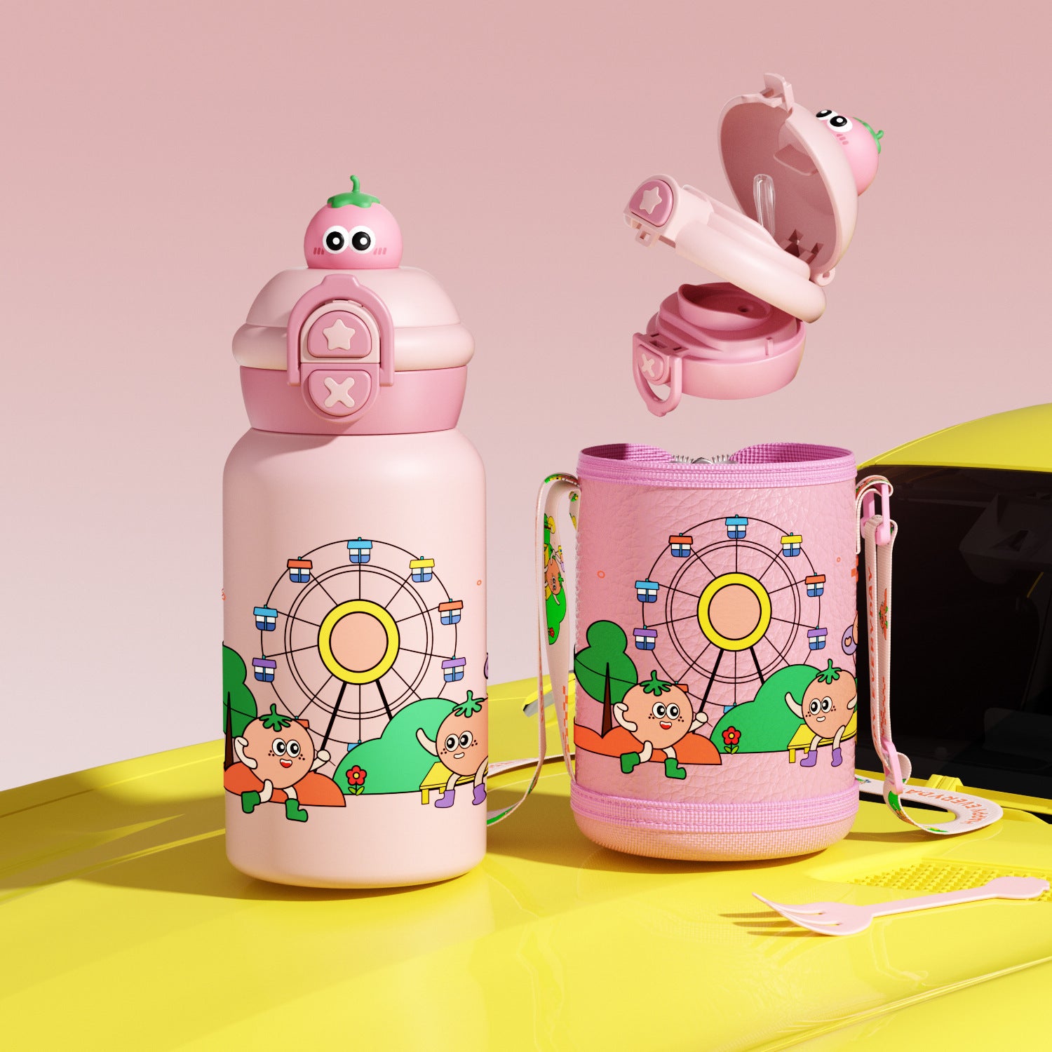 Children Cartoon Vacuum Insulated Cup