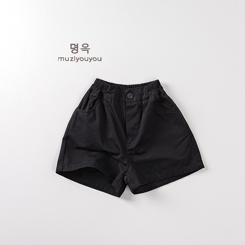 Children Cotton Knee-Length Shorts