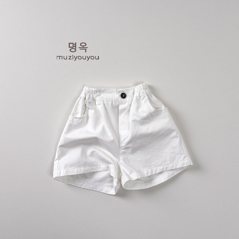 Children Cotton Knee-Length Shorts