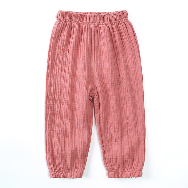 Children Cotton Linen Lantern Pants
