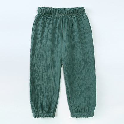 Children Cotton Linen Lantern Pants