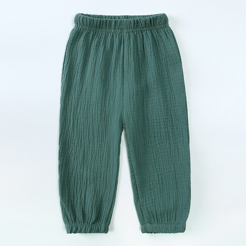 Children Cotton Linen Lantern Pants