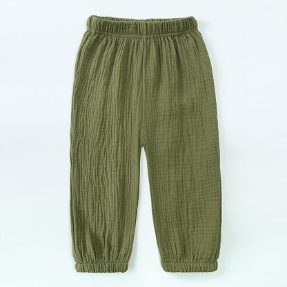 Children Cotton Linen Lantern Pants
