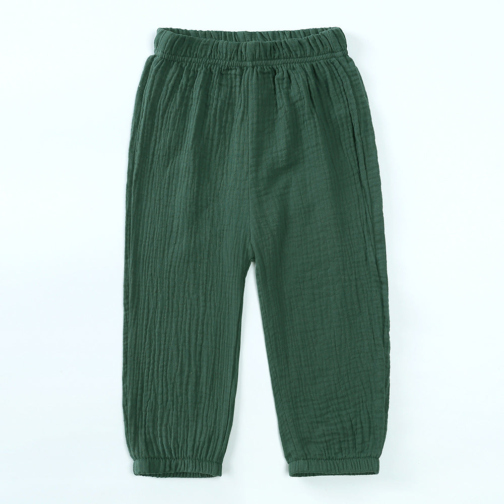 Children Cotton Linen Lantern Pants