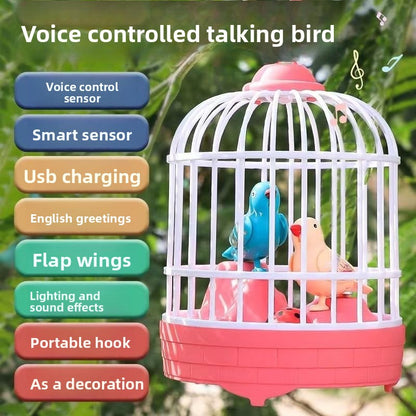 Children Educational Singing Bird Cage Toy