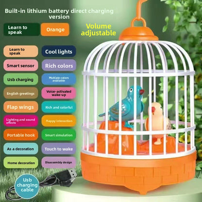 Children Educational Singing Bird Cage Toy