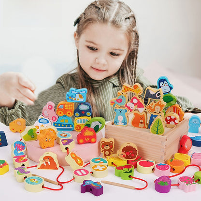 Children Educational Threading Beads Toy